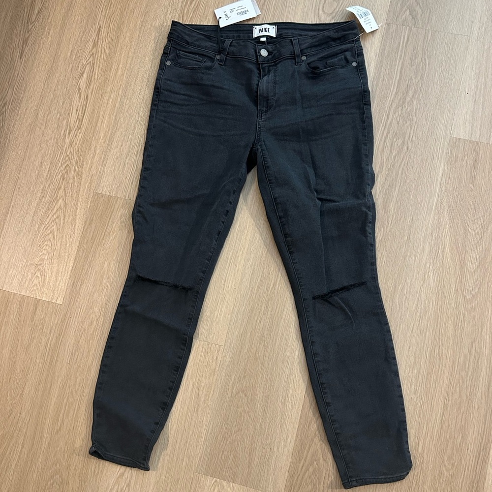 Paige Darth Knee Slits Jeans